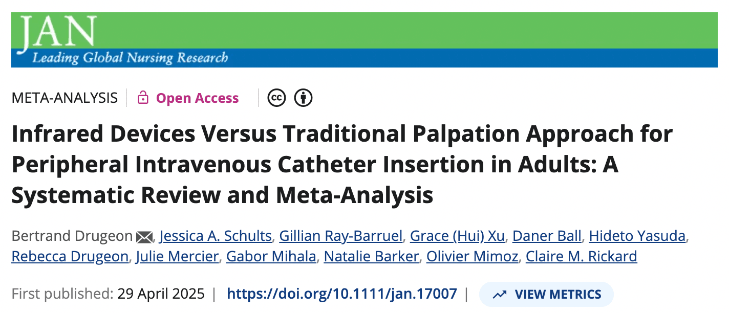 Infrared vs Palpation for Adult PIVCs: What the Evidence Really Shows Infrared vs Palpation for Adult PIVCs: What the Evidence Really Shows